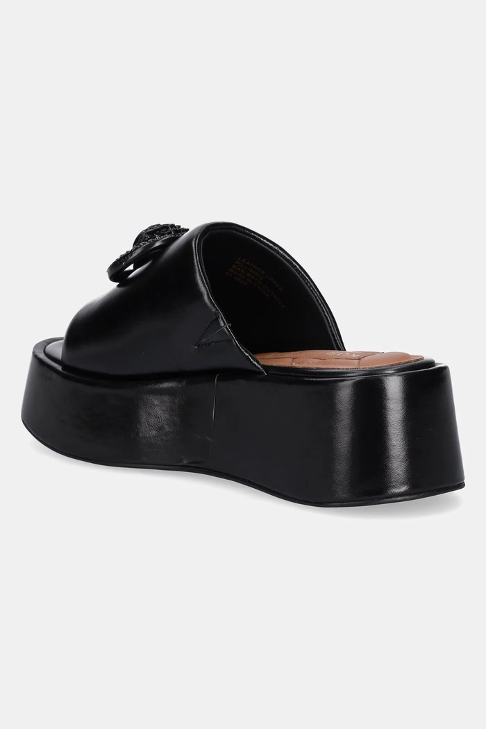Încălțăminte Kurt Geiger London Slapi de piele Chelsea Flatform Mule Dr 3940900109.BLACK negru