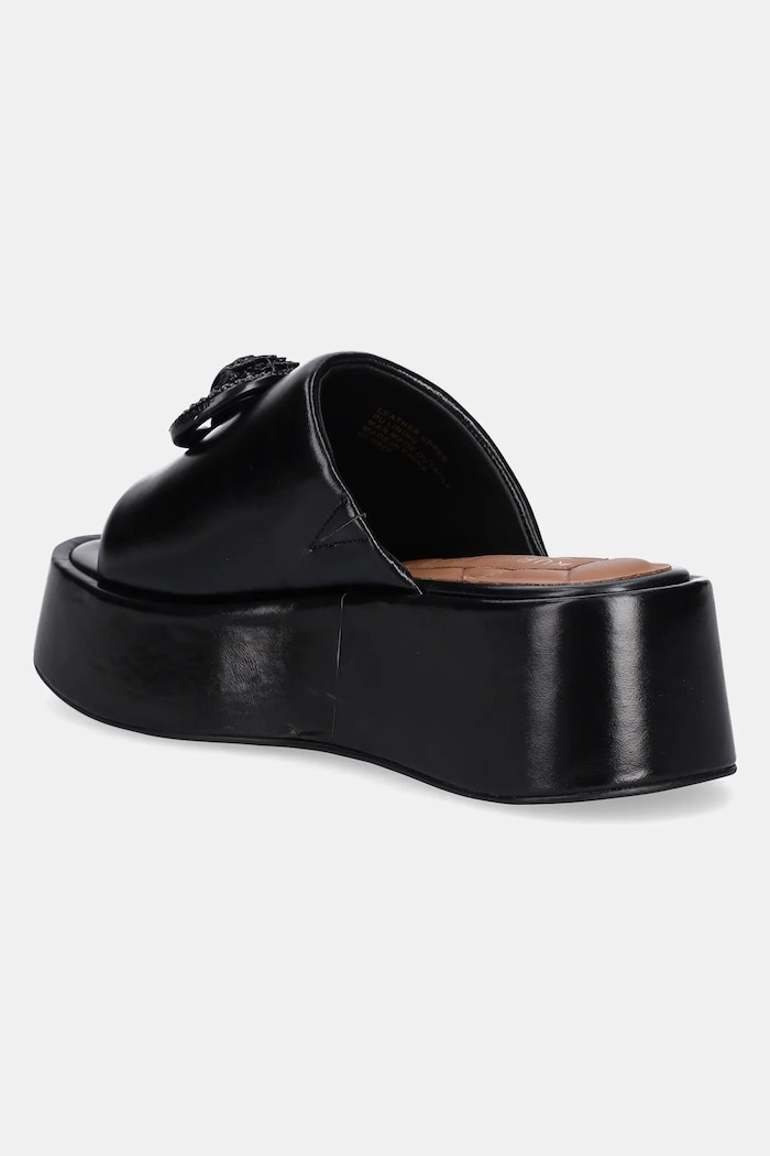 Încălțăminte Kurt Geiger London Slapi de piele Chelsea Flatform Mule Dr 3940900109.BLACK negru