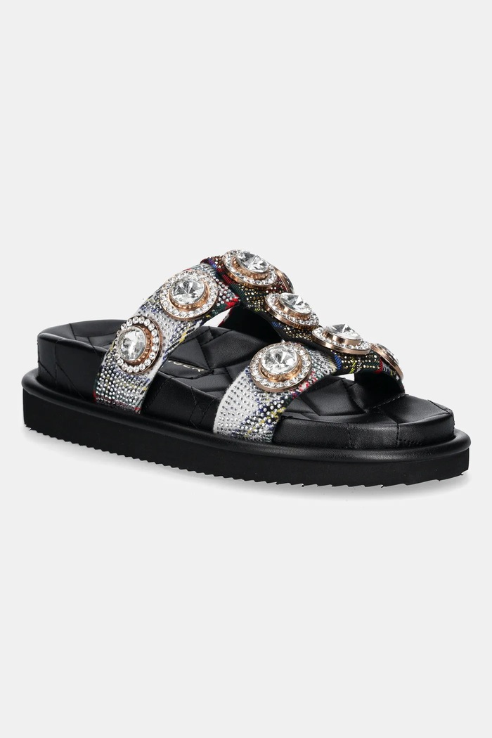 Kurt Geiger London klapki Orson Crystal Sandal pozostałe czarny 9107199609.OTHER