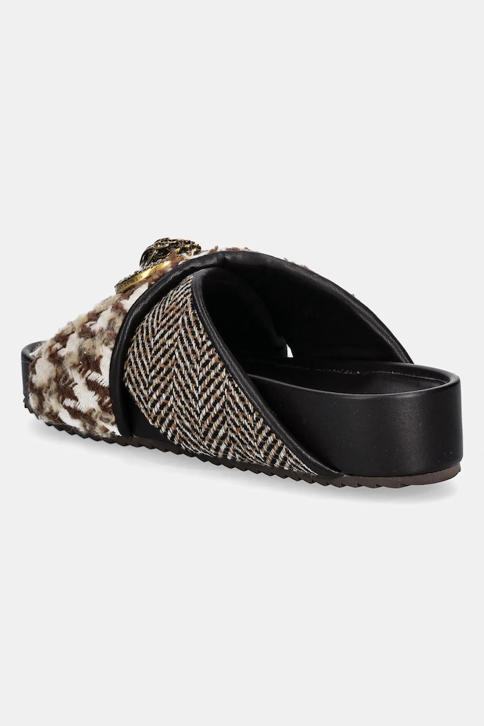 Boty Pantofle Kurt Geiger London Chelsea Cross Strap Dr 3973139609.BROWN béžová