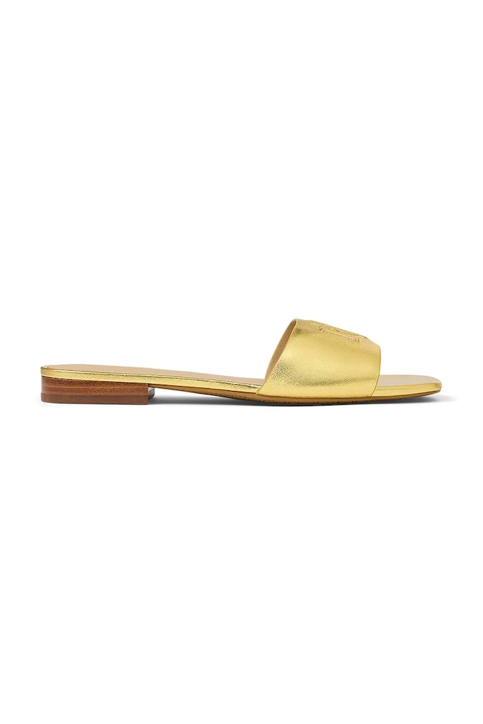 Δερμάτινες παντόφλες Lauren Ralph Lauren Everley Sld άλλο χρυσαφί 802970531002.710