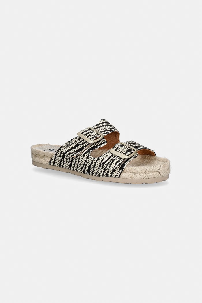 Šľapky Manebi Nordic Sandals textilný béžová H.2.5.R0