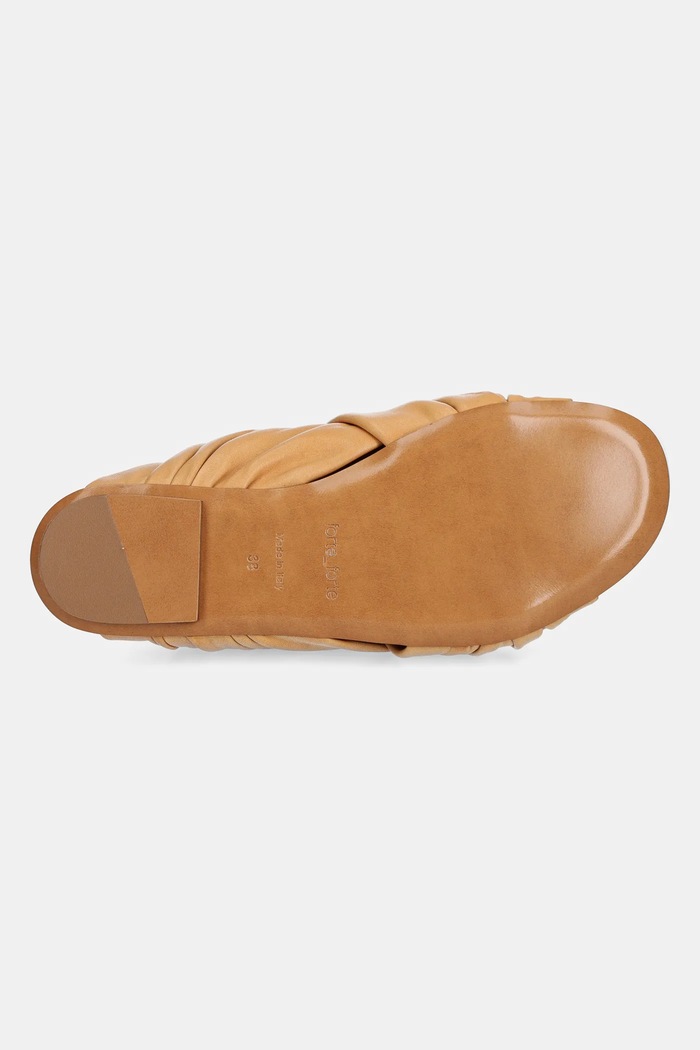 Forte Forte ciabatte slide in pelle 13700.F47A.0016 marrone