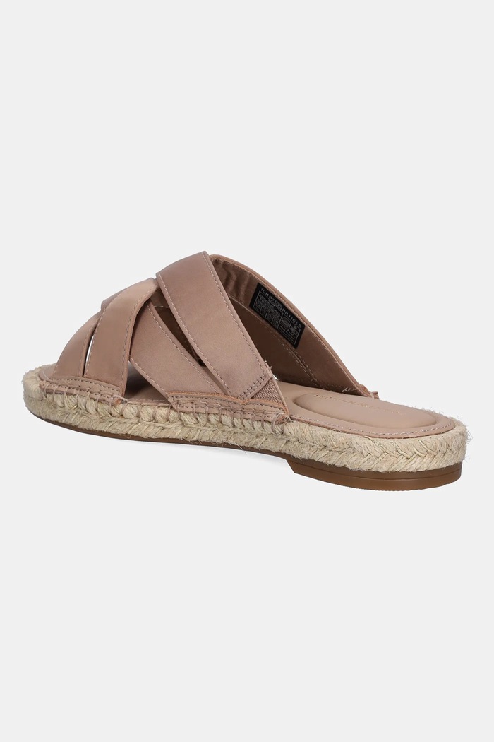 Obuv Šľapky Tommy Hilfiger SATIN ESPADRILLE MULE FW0FW08502 béžová