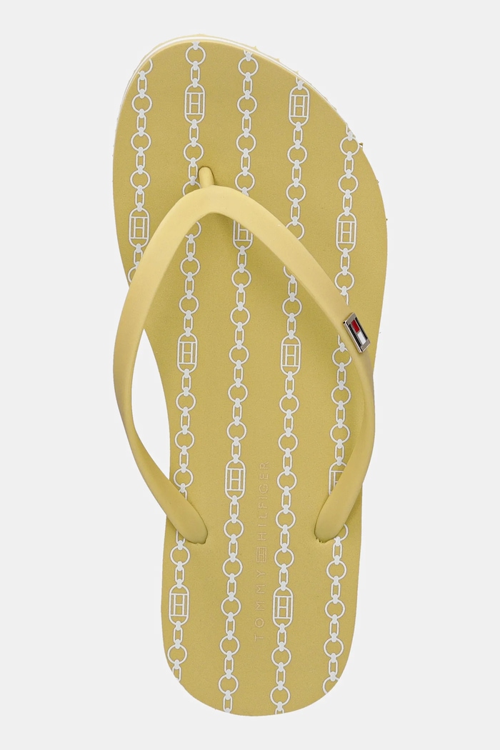 Žabky Tommy Hilfiger HILFIGER STRAP BEACH SANDAL žlutá FW0FW08518
