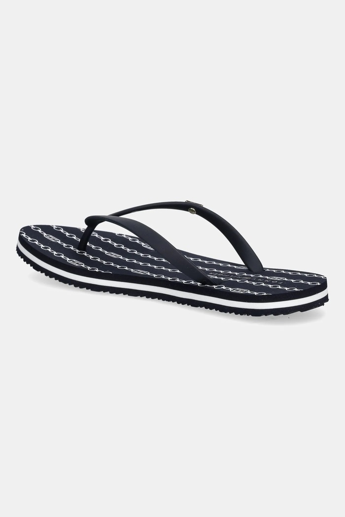 Obuwie Tommy Hilfiger japonki HILFIGER STRAP BEACH SANDAL FW0FW08518 granatowy