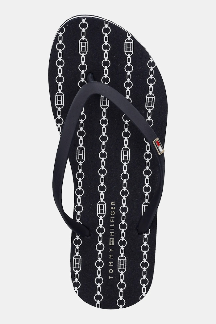 Tommy Hilfiger japonki HILFIGER STRAP BEACH SANDAL granatowy FW0FW08518