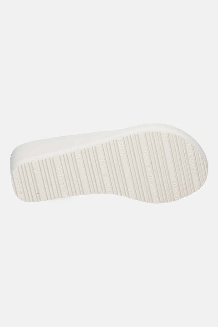 Tommy Hilfiger flip-flop TH STRIPES WEDGE BEACH SANDAL FW0FW08521 bézs