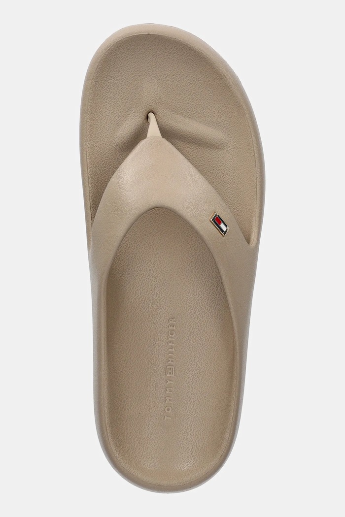 Žabky Tommy Hilfiger TH COMFORT BEACH SANDAL béžová FW0FW08522
