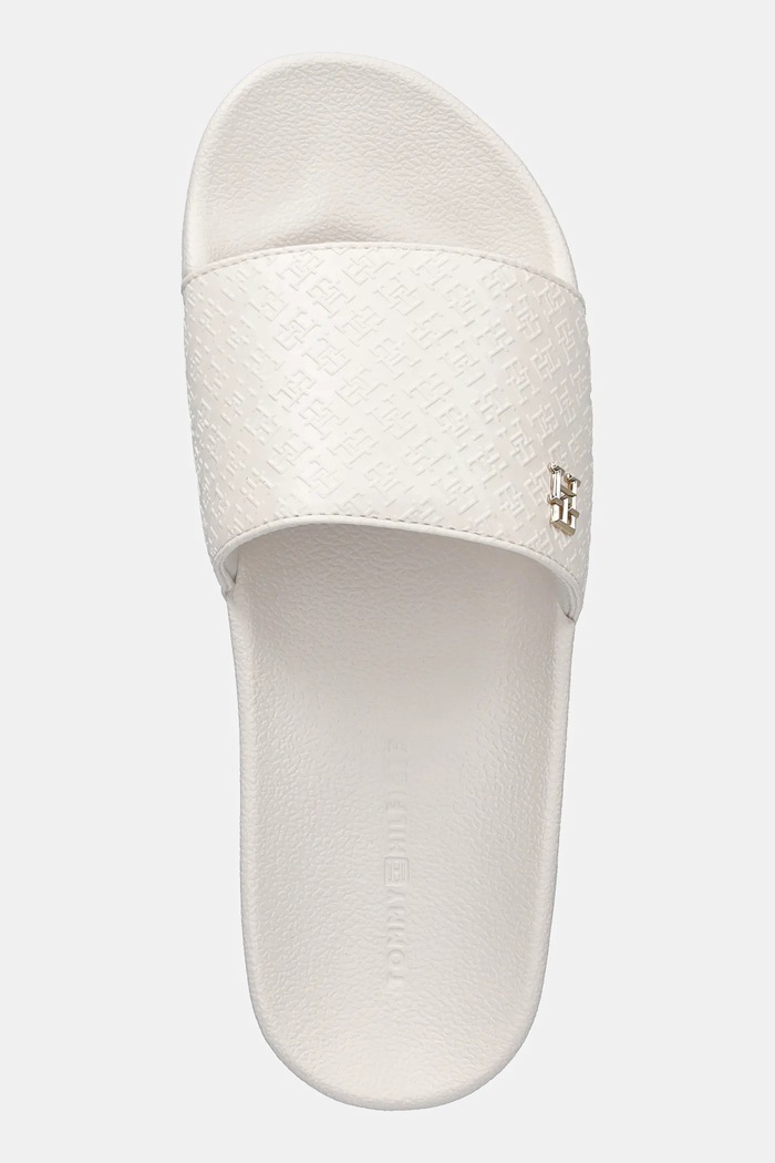 Tommy Hilfiger klapki TH MONOGRAM POOLSIDE biały FW0FW08525