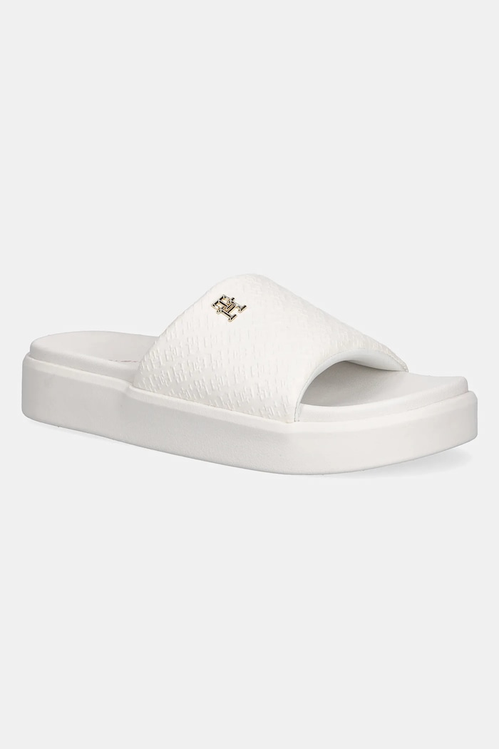 Tommy Hilfiger klapki PLATFORM MONOGRAM POOLSLIDE pozostałe biały FW0FW08526