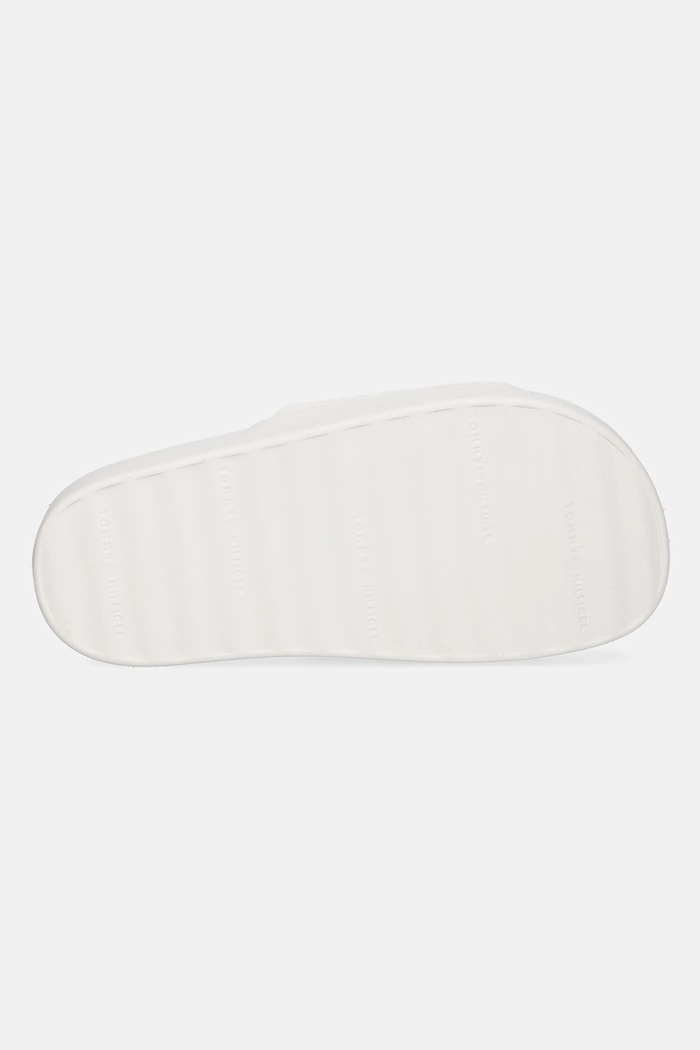 Tommy Hilfiger klapki PLATFORM MONOGRAM POOLSLIDE FW0FW08526 biały