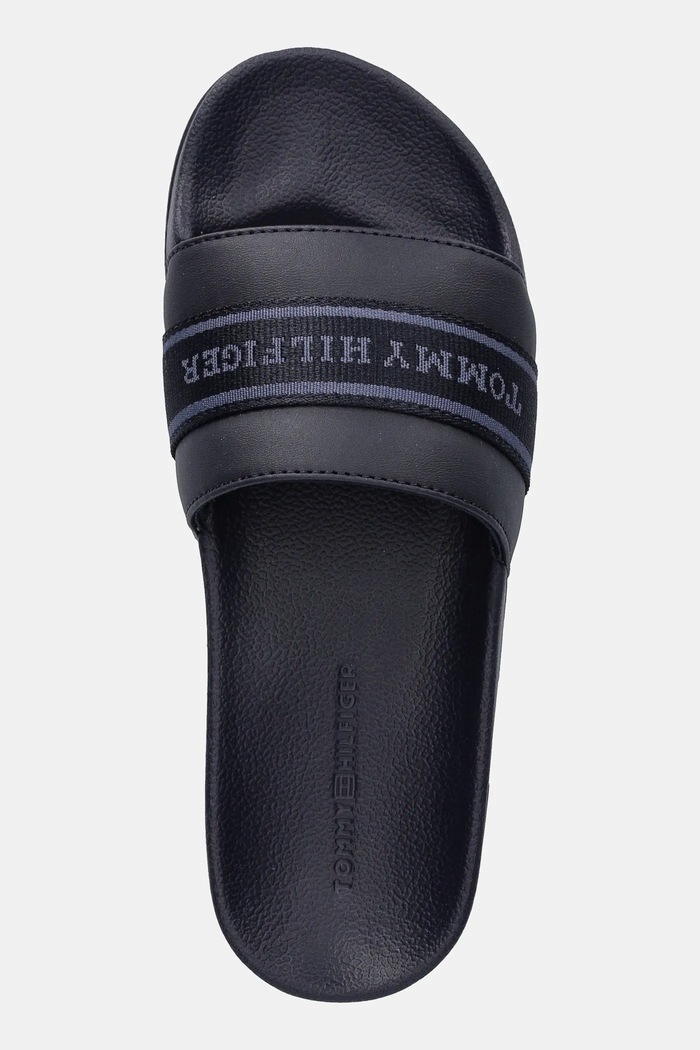 Tommy Hilfiger klapki HILFIGER POOLSIDE WITH WEBBING granatowy FW0FW08529