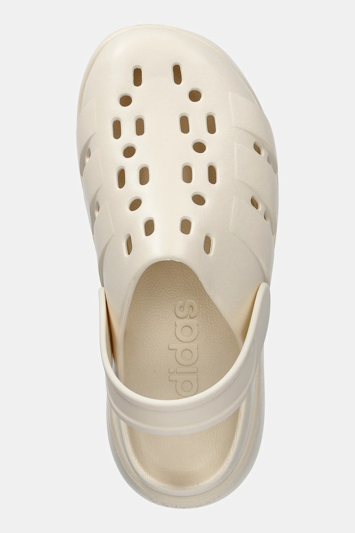Pantofle adidas Adilette Clog Platform béžová JP7159