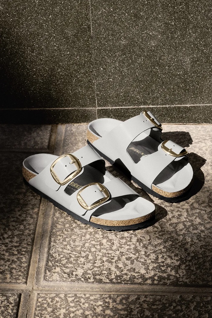 Birkenstock ciabatte slide in pelle Arizona Big Buckle 1029391