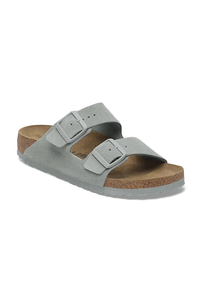 Birkenstock klapki zamszowe Arizona 1029215 niebieski SS25