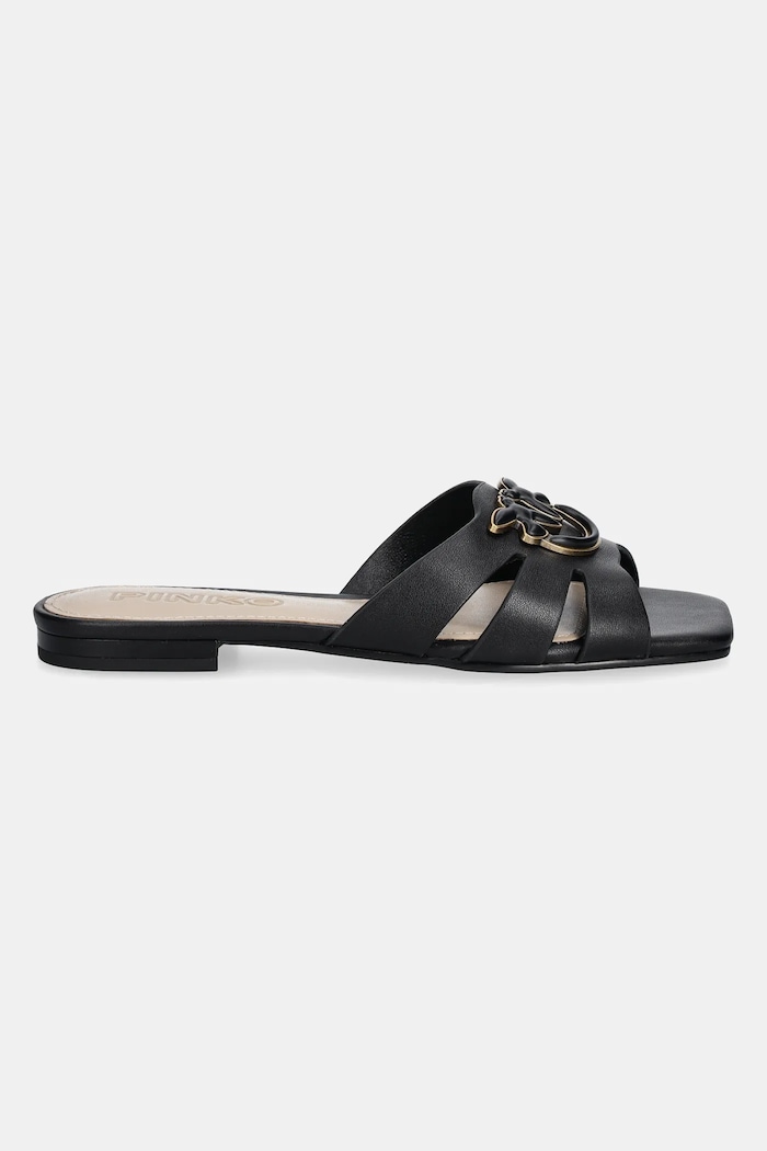 Kožené pantofle Pinko Marli SD0313.P003.Z99 černá SS25