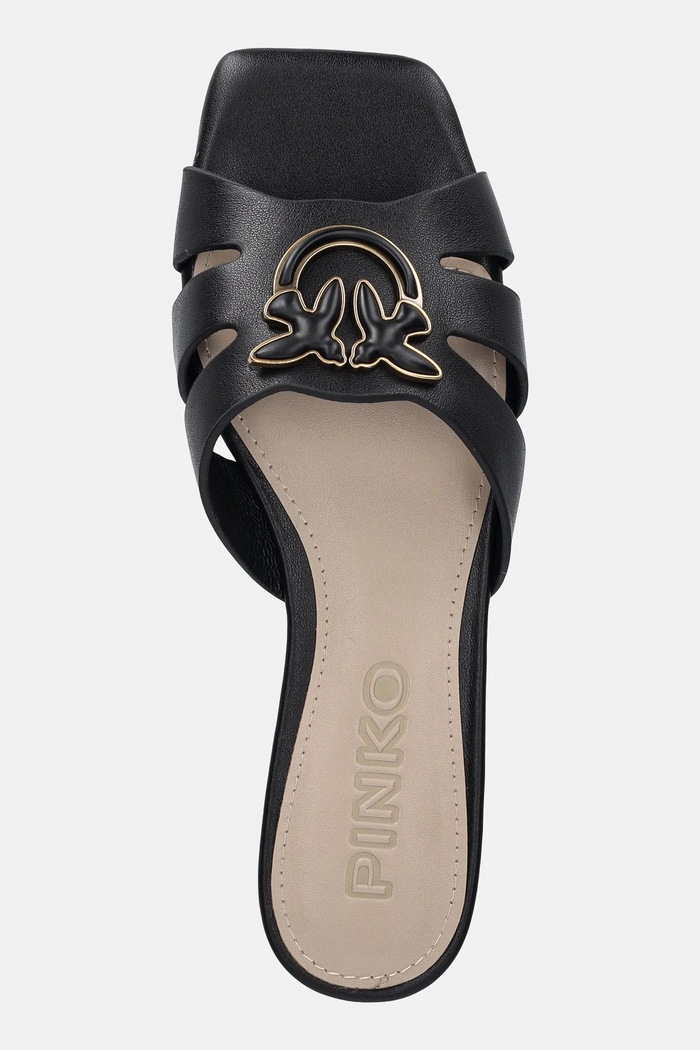 Kožené pantofle Pinko Marli černá SD0313.P003.Z99