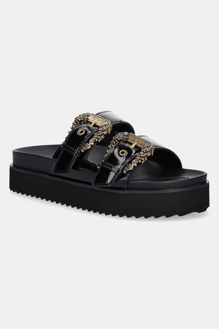 Versace Jeans Couture klapki platforma czarny 78VA3SM1.ZS539.899