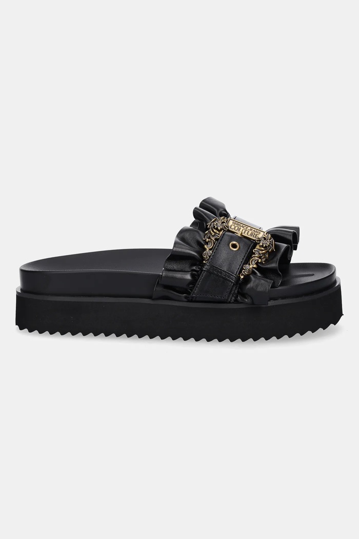 Versace Jeans Couture klapki 78VA3SM5.71570.899 czarny SS25