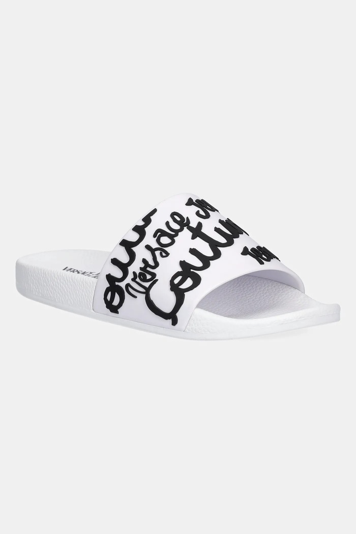 Šľapky Versace Jeans Couture plochý biela 78VA3SQ1.71352.L02
