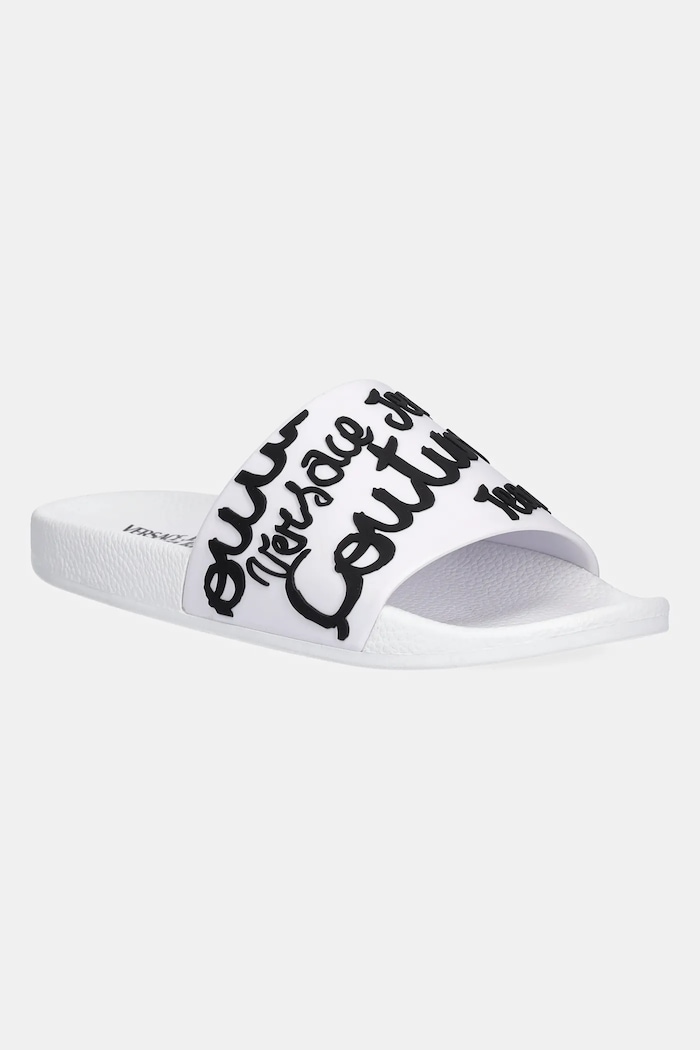 Šľapky Versace Jeans Couture plochý biela 78VA3SQ1.71352.L02