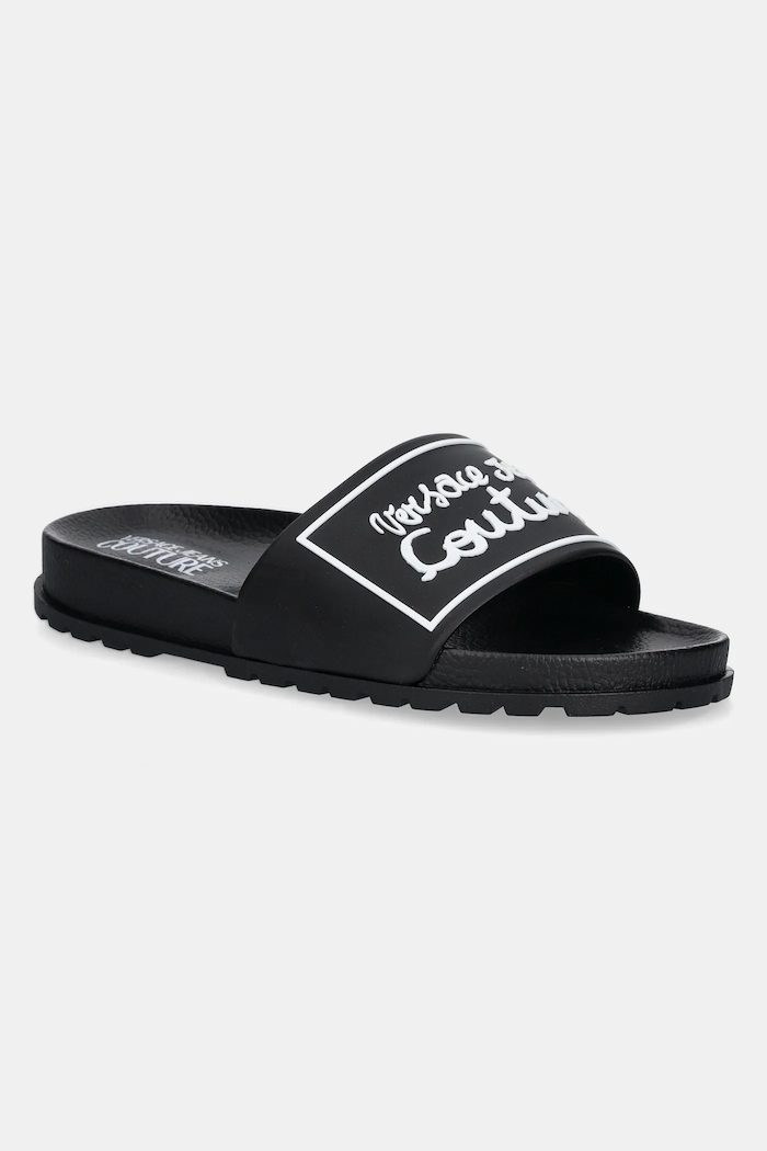 Šľapky Versace Jeans Couture plochý čierna 78VA3SQ2.71352.899