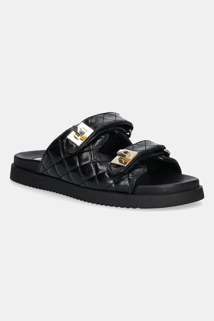 Steve Madden bőr papucs Schmona-CN nappa bőr fekete SM11003714.017