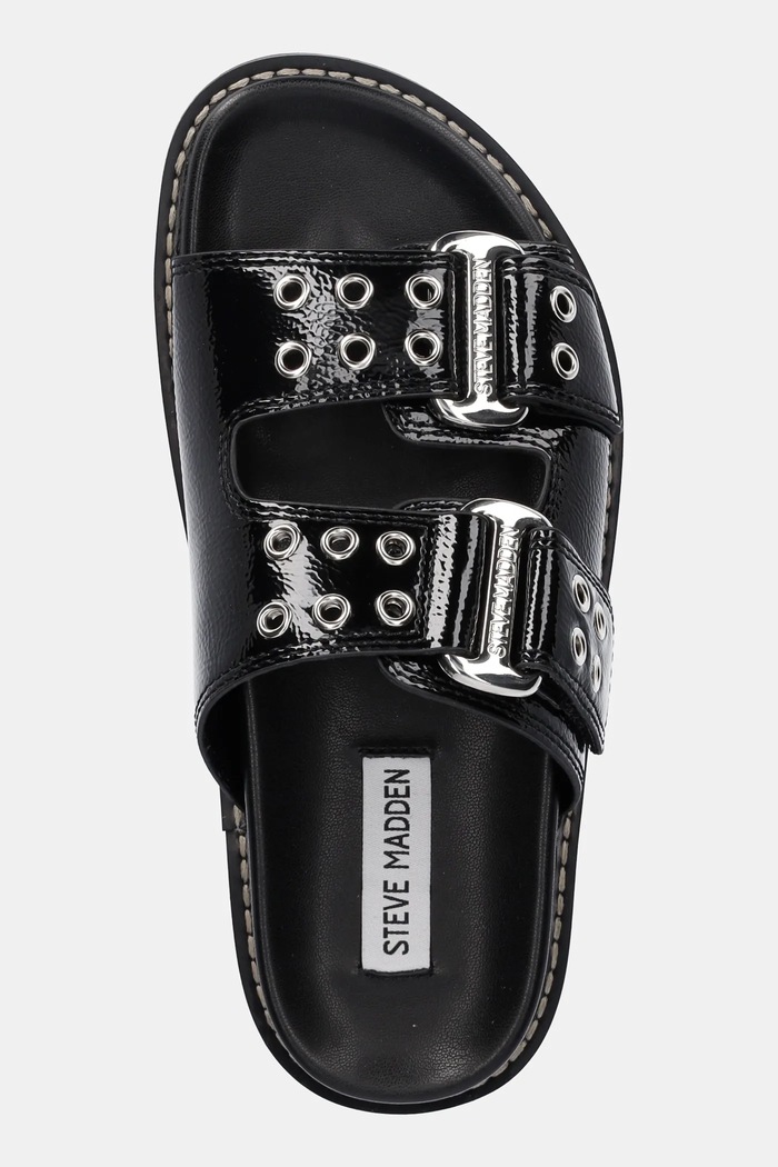 Steve Madden papucs Agent fekete SM11003678.BK1