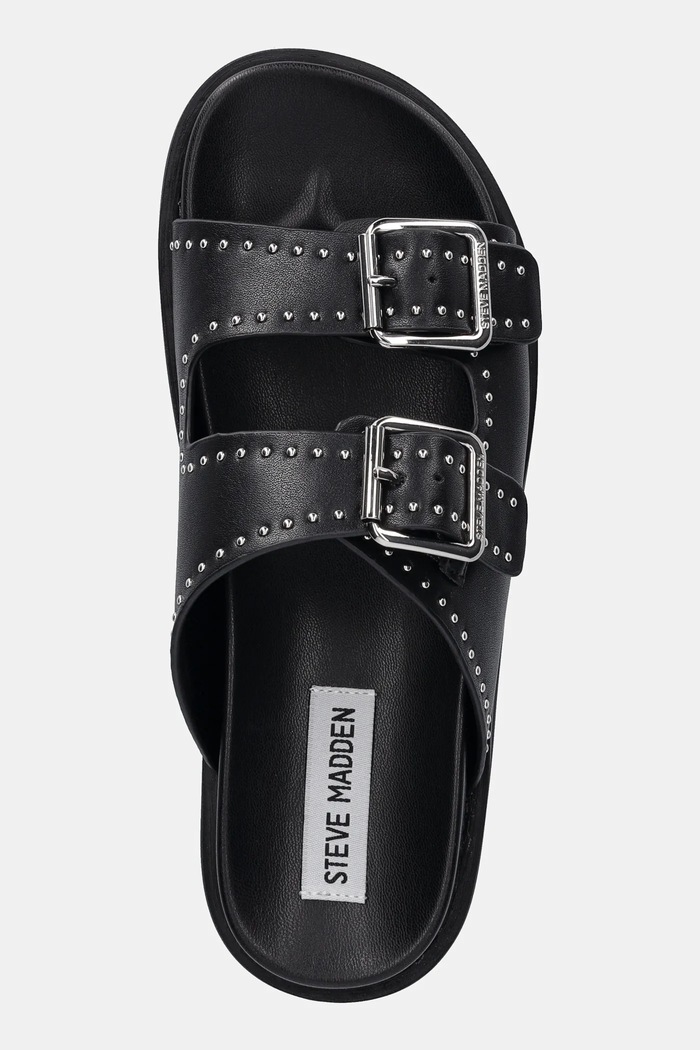 Steve Madden ciabatte slide in pelle Freelance nero SM11003598.05O