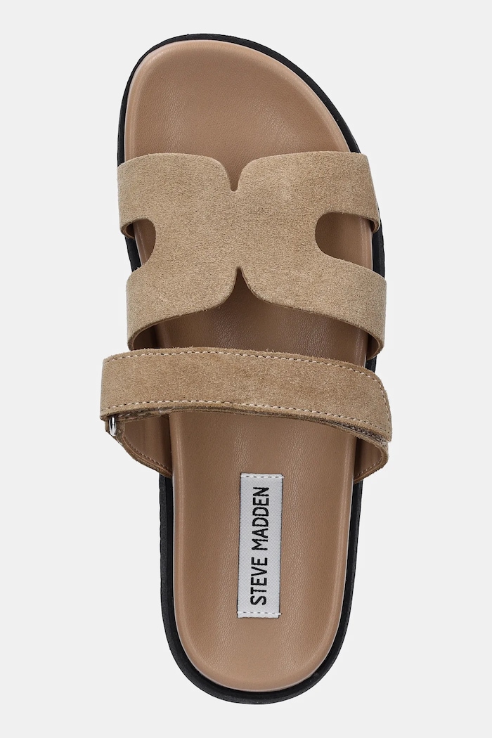 Steve Madden klapki zamszowe Missile beżowy SM11003028.275
