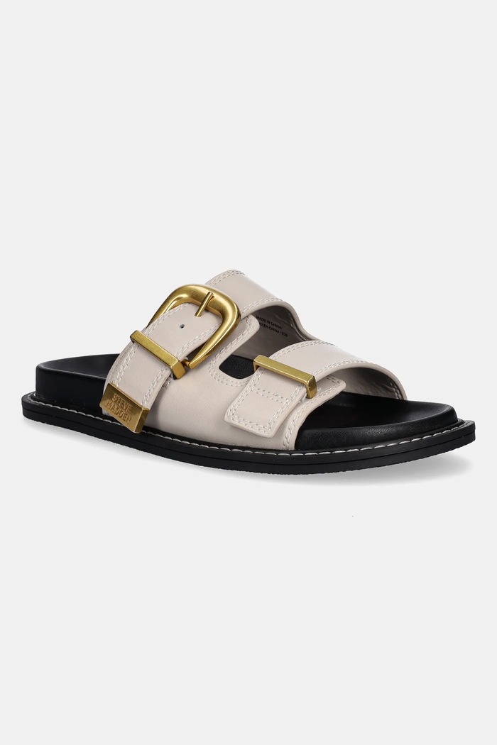 Шльопанці Steve Madden Arch-E імітація лакованої шкіри бежевий SM19000133.17Y
