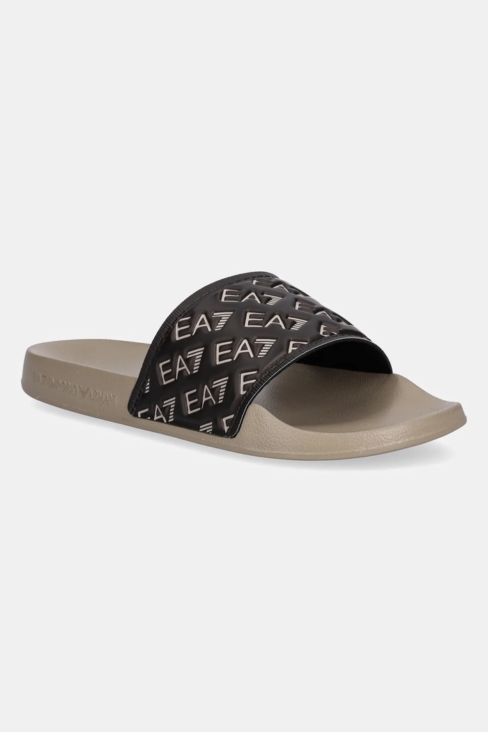 EA7 Emporio Armani klapki damskie syntetyczny beżowy AF15125.7X000109