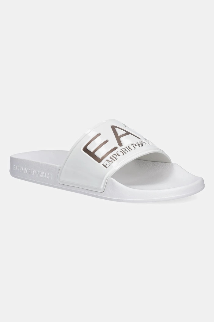 EA7 Emporio Armani šľapky na plávanie dámske plochý biela AF15118.7X000108