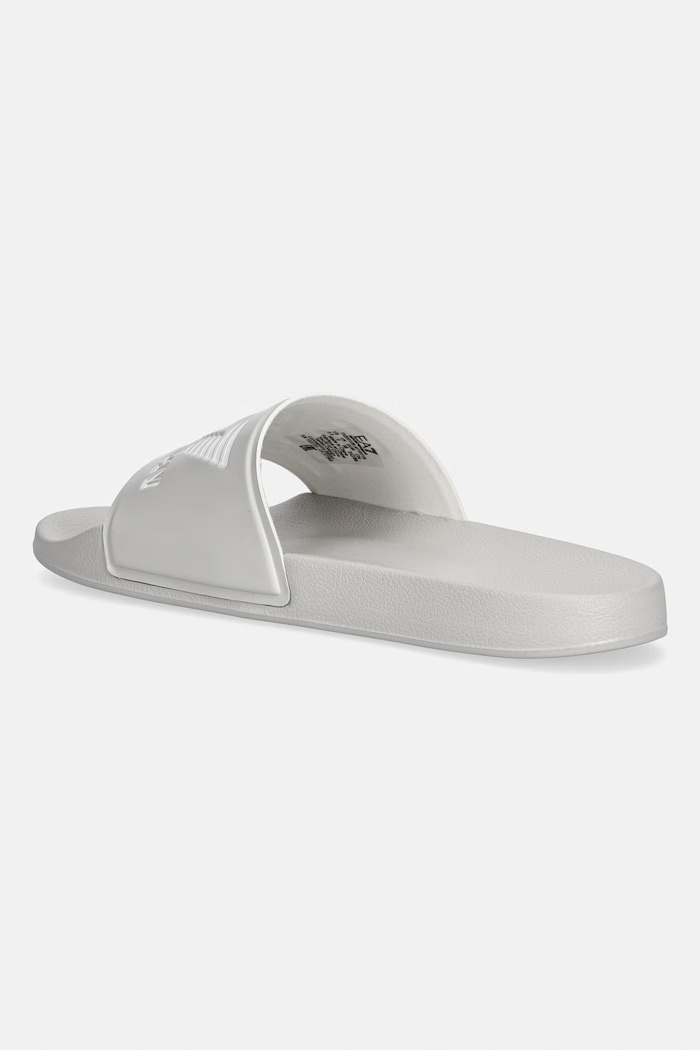 Obuwie EA7 Emporio Armani klapki basenowe damskie AF15118.7X000108 szary