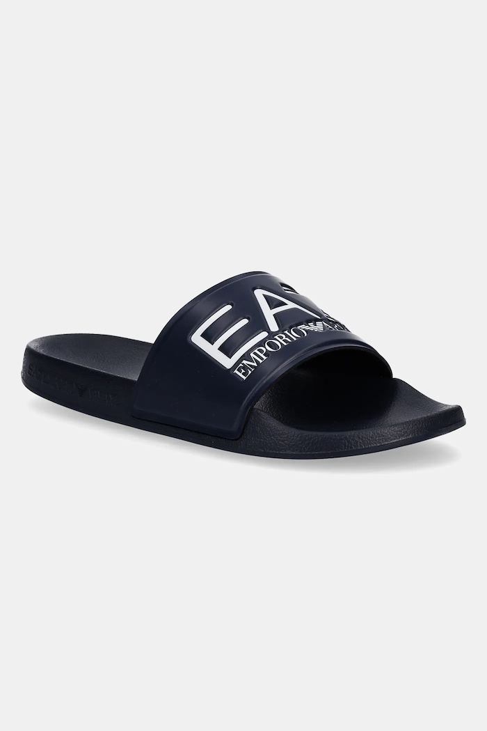 EA7 Emporio Armani papuci pentru piscină femei sintetic bleumarin AF15118.7X000108