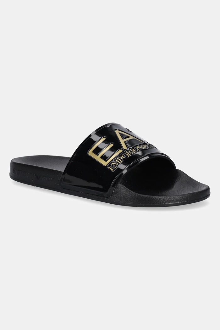 EA7 Emporio Armani pantofle na bazén dámské bez podpatku černá AF15118.7X000108