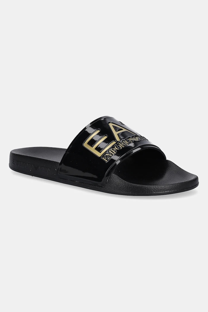 EA7 Emporio Armani pantofle na bazén dámské bez podpatku černá AF15118.7X000108
