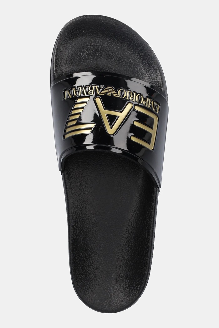 EA7 Emporio Armani pantofle na bazén dámské černá AF15118.7X000108