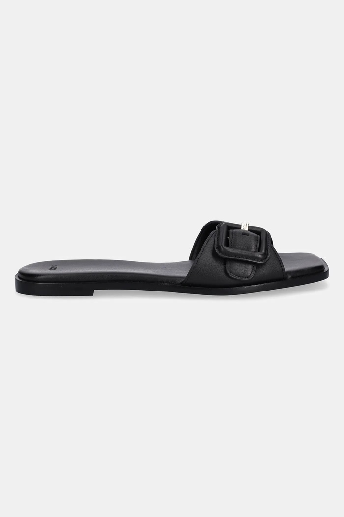 BOSS Bőr papucs Charlize 50542200.001 fekete SS25