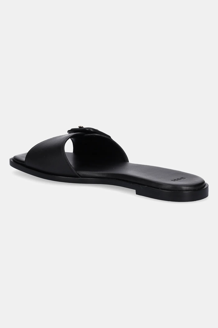 Cipők BOSS Bőr papucs Charlize 50542200.001 fekete