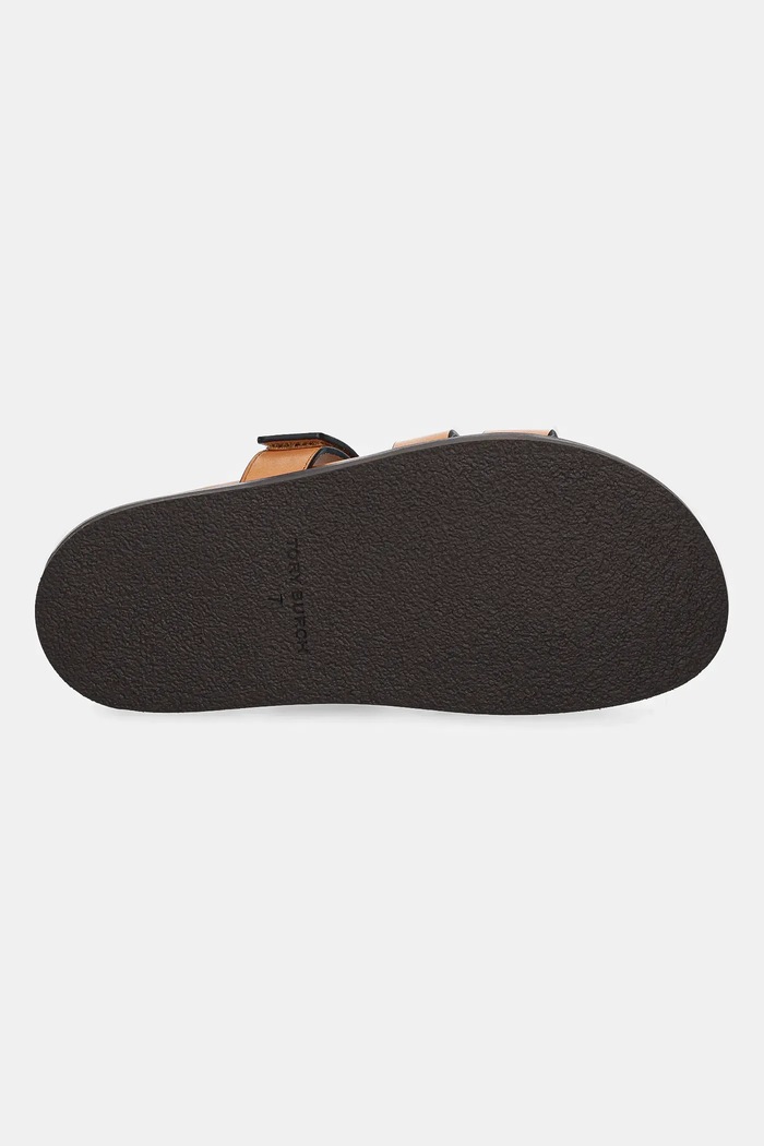 Tory Burch ciabatte slide in pelle Ines Sport 168791.200 marrone
