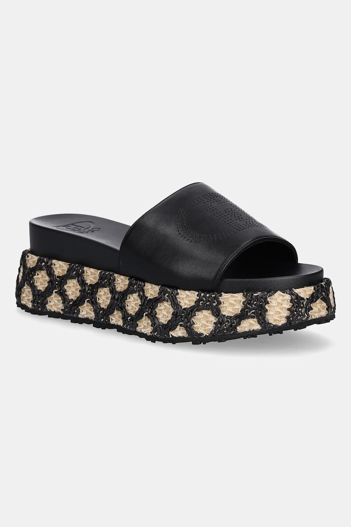 Liu Jo papucs FRIDA 37 platform fekete SA5107EX01422222