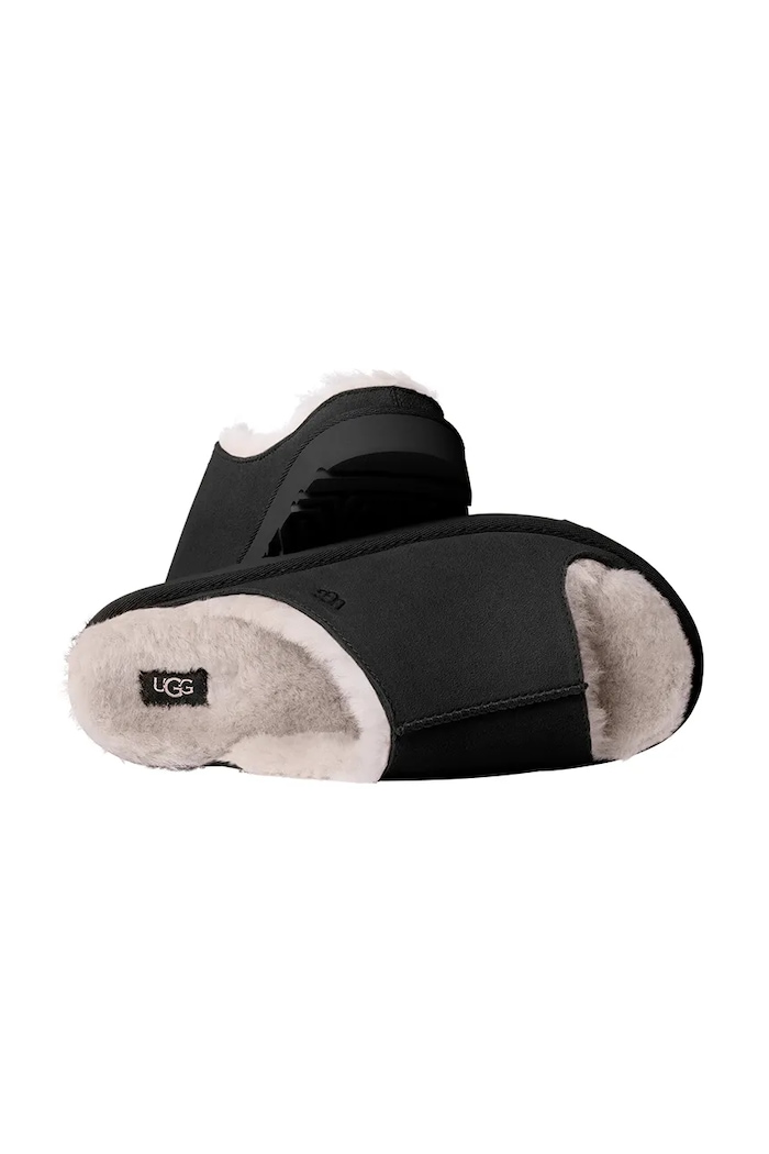 UGG klapki zamszowe Greenport Slide 1167610.BLK czarny