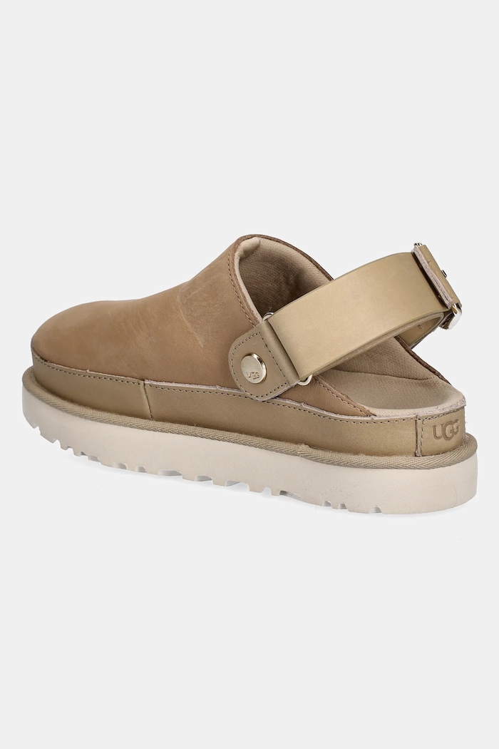 Обувки Чехли от набук UGG Goldenstar Villa Clog 1169590.MDSD бежов