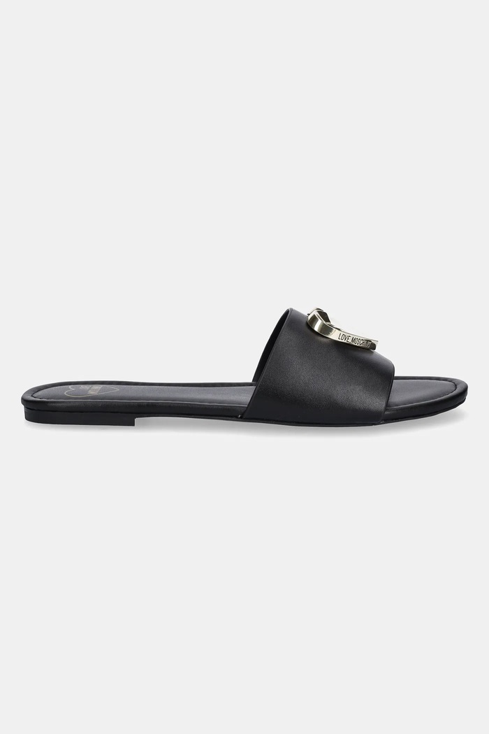 Kožne natikače Love Moschino JA28161G0MIA0000 crna SS25
