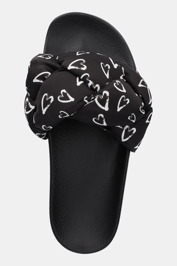 Love Moschino klapki czarny JA28312G0MIW100B