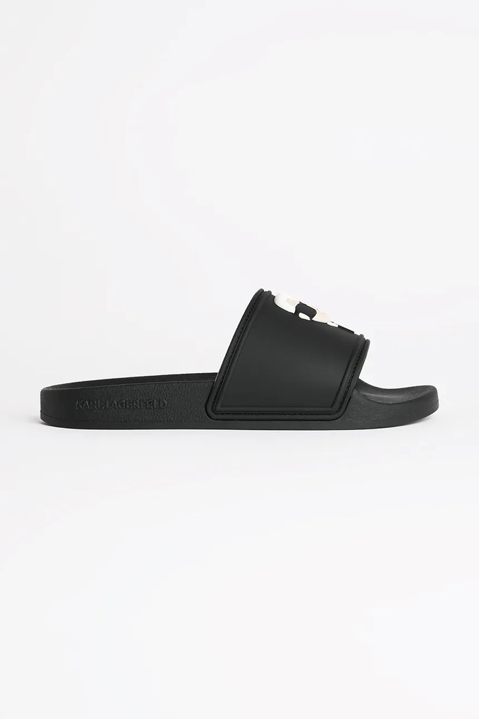 Šľapky Karl Lagerfeld KONDO 2.0 plochý čierna KL80905A.V00