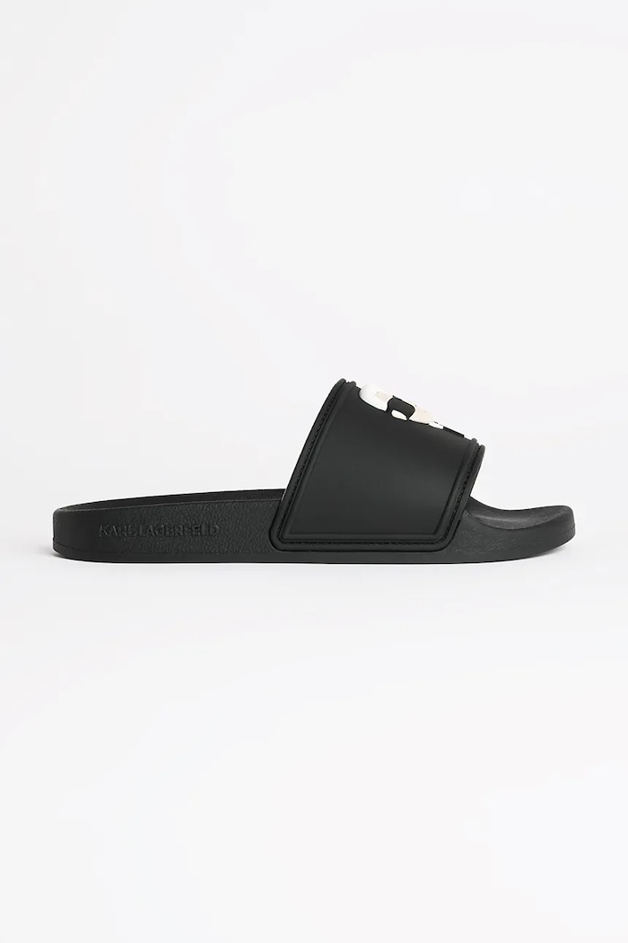Šľapky Karl Lagerfeld KONDO 2.0 plochý čierna KL80905A.V00
