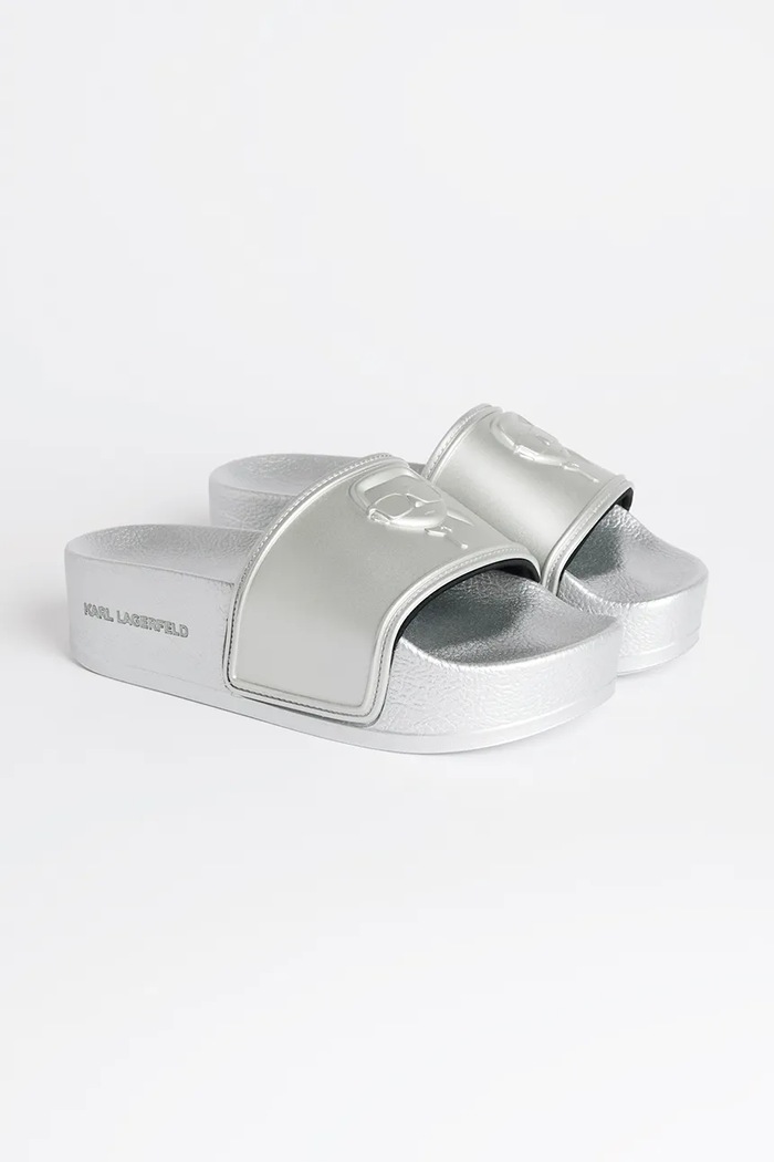 Natikače Karl Lagerfeld KONDO MAXI KL80819M.VSL srebrna SS25